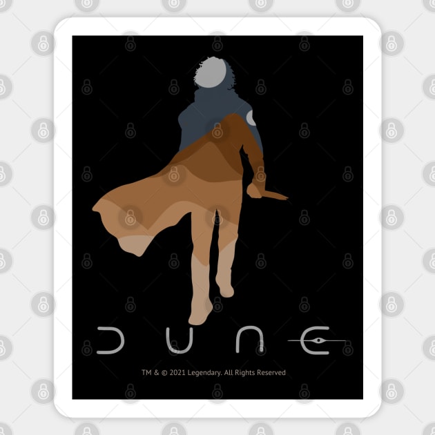 Dune Nerd Paul Atreides Silhouette Sticker by Slightly Unhinged